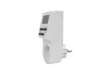PROGRAMATOR CZASOWY TYGODNIOWY, ELEKTRONICZNY, max. 3500W, AC220-240V, IP20, FRENCH, BIAŁY