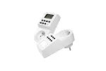 PROGRAMATOR CZASOWY TYGODNIOWY, ELEKTRONICZNY, max. 3500W, AC220-240V, IP20, FRENCH, BIAŁY