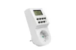 PROGRAMATOR CZASOWY TYGODNIOWY, ELEKTRONICZNY, max. 3500W, AC220-240V, IP20, SCHUKO, BIAŁY