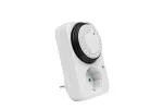 PROGRAMATOR CZASOWY 24h, MECHANICZNY, max.3500W, AC220-240V, IP20, schuko, biały