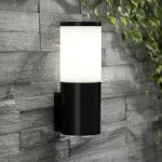 Oprawa elewacyjna AMELIA WALL OPAL Fumagalli E27 A60 LED 11W 2700K/4000K/6500K SET IP55 230V czarny / tworzywo sztuczne