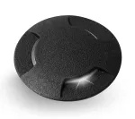 Oprawa najazdowa CECI 120 3L BLACK FROSTED Fumagalli GX53 LED CCT 3W średnica 120 mm 3000K/4000K/6500K IP67 230V czarny / tworzywo sztuczne