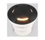 Oprawa najazdowa CECI 120 3L BLACK FROSTED Fumagalli GX53 LED CCT 3W średnica 120 mm 3000K/4000K/6500K IP67 230V czarny / tworzywo sztuczne