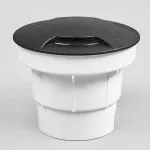Oprawa najazdowa CECI 120 3L BLACK FROSTED Fumagalli GX53 LED CCT 3W średnica 120 mm 3000K/4000K/6500K IP67 230V czarny / tworzywo sztuczne