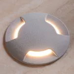 Oprawa najazdowa CECI 120 3L GREY FROSTED Fumagalli GX53 LED CCT 3W średnica 120 mm 3000K/4000K/6500K IP67 szary / tworzywo sztuczne