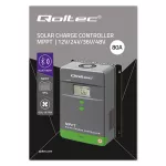 Qoltec Solarny regulator ładowania MPPT z czujnikiem temperatury 80A |12V / 24V / 36V / 48V | LCD | Bluetooth | APP | GEL | LiFePO4