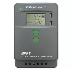 Qoltec Solarny regulator ładowania MPPT z czujnikiem temperatury 10A |12V / 24V | LCD | 2 x USB | GEL | LiFePO4
