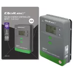 Qoltec Solarny regulator ładowania MPPT z czujnikiem temperatury 10A |12V / 24V | LCD | 2 x USB | GEL | LiFePO4