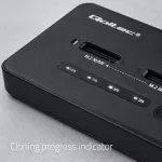 Qoltec Stacja dokująca dysków SSD M.2 NVMe| PCIe | USB-C | 20Gb/s | DUAL 2 x 8TB | klonowanie offline
