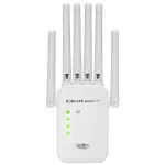 Qoltec Wzmacniacz sygnału  WiFi 5 | Repeater | Access Point | AC1200 | 6 Anten | 2x RJ45 | 128MB 