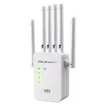 Qoltec Wzmacniacz sygnału WiFi | Repeater | Access Point | N300 | 6 anten | 2x RJ45