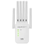 Qoltec Wzmacniacz sygnału WiFi | Repeater | Access Point | N300 | 6 anten | 2x RJ45