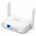Qoltec Router Home & Travel 4G LTE WiFi 6 | AX300 | 2.4GHz | Dual Antena | USB-C | Micro SIM