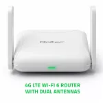 Qoltec Router Home & Travel 4G LTE WiFi 6 | AX300 | 2.4GHz | Dual Antena | USB-C | Micro SIM