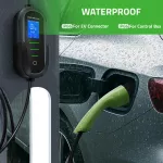 Qoltec Mobilna ładowarka do samochodu elektrycznego EV i hybryd z regulacją 2w1 Typ2 | 11kW | 400V | CEE 16A | Wi-fi | TUYA | SMART LIFE | LCD | Przenośna | Wallbox | 5m