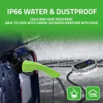 Qoltec Mobilna ładowarka do samochodu elektrycznego EV i hybryd z regulacją 2w1 Typ2 | 11kW | 400V | CEE 16A | Wi-fi | TUYA | SMART LIFE | LCD | Przenośna | Wallbox | 5m