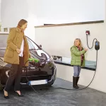 Qoltec Mobilna ładowarka do samochodu elektrycznego EV i hybryd z regulacją 2w1 Typ2 | 7kW | 230V | CEE 32A | Wi-fi | TUYA | SMART LIFE | LCD | Przenośna | Wallbox | 5m