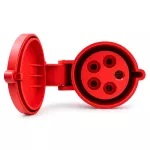 Qoltec Adapter siłowy do ładowarek EV | gniazdo CEE 16A 5P | Przejściówka 400V na  SCHUKO 230V | max 16A | 3.5 kW 