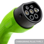Qoltec Stacja ładowania EV Typ2 do samochodu elektrycznego i hybryd |  3 fazy | 22kW | 32A | Wi-fi | LCD | RFID | Smart life | TUYA | Wallbox | 5m
