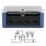 Qoltec Jednofazowy elektroniczny licznik prądu | miernik zużycia energii | 230V | 5(60)A | LCD