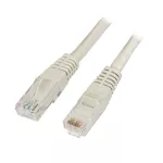 Patchcord RJ45 U/UTP kat. 6 PVC CCA szary 3m