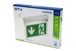 OPRAWA AWARYJNA CORSO-1, LED, 3W, 300lm, 6400K, AC220-240V, IP20, 1h, DWUZADANIOWA, TEST, bez CNBOP