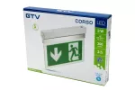 OPRAWA AWARYJNA CORSO-3, LED, 3W, 300lm, 6400K, AC220-240V, IP20, 3h, DWUZADANIOWA, TEST, bez CNBOP