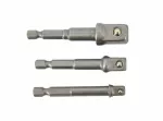 AWTOOLS ADAPTERY DO NASADEK HEX 3szt. 1/4"-3/8"-1/2"