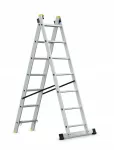 AWTOOLS DRABINA ALUMINIOWA  2x 7 150KG WIELOFUNKCYJNA 2-CZĘŚCIOWA