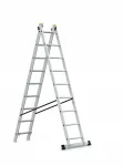 AWTOOLS DRABINA ALUMINIOWA  2x 9 150KG WIELOFUNKCYJNA 2-CZĘŚCIOWA