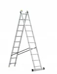AWTOOLS DRABINA ALUMINIOWA  2x10 150KG WIELOFUNKCYJNA 2-CZĘŚCIOWA