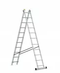 AWTOOLS DRABINA ALUMINIOWA  2x11 150KG WIELOFUNKCYJNA 2-CZĘŚCIOWA