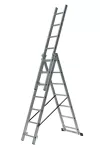 AWTOOLS DRABINA ALUMINIOWA  3x 9 STOPNI 150KG ADAPATACJA NA SCHODY