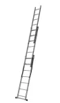 AWTOOLS DRABINA ALUMINIOWA  3x11 STOPNI 150KG ADAPATACJA NA SCHODY