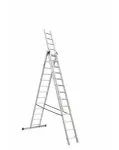 AWTOOLS DRABINA ALUMINIOWA  3x13 STOPNI 150KG ADAPATACJA NA SCHODY