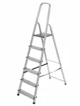 AWTOOLS DRABINA ALUMINIOWA 125kg 6 STOPNI WOLNOSTOJĄCA