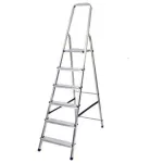 AWTOOLS DRABINA ALUMINIOWA 150kg 6 STOPNI WOLNOSTOJĄCA