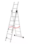 AWTOOLS DRABINA ALUMINIOWA BASIC  3x6 STOPNI 150kg