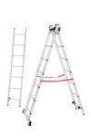 AWTOOLS DRABINA ALUMINIOWA BASIC  3x7 STOPNI 150kg