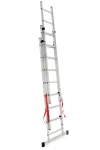 AWTOOLS DRABINA ALUMINIOWA BASIC  3x8 STOPNI 150kg