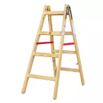 AWTOOLS DRABINA DREWNIANA  2x 4 STOPNI 150KG