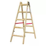 AWTOOLS DRABINA DREWNIANA  2x 5 STOPNI 150KG