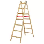 AWTOOLS DRABINA DREWNIANA  2x 7 STOPNI 150KG