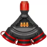 AWTOOLS GNIAZDO  EXTREME POTRÓJNE Z KLAPKAMIIP54 16A