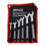 AWTOOLS KLUCZ PŁASKO-OCZKOWY KPL. 6szt. /8mm-17mm  BLACK LINE