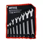 AWTOOLS KLUCZ PŁASKO-OCZKOWY KPL. 8szt. /6mm-19mm  BLACK LINE