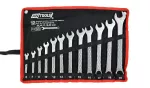 AWTOOLS KLUCZ PŁASKO-OCZKOWY KPL.12szt. /6mm-22mm  BLACK LINE