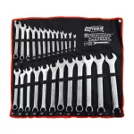 AWTOOLS KLUCZ PŁASKO-OCZKOWY KPL.25szt. /6mm-32mm  BLACK LINE