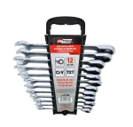 AWTOOLS KLUCZ PŁASKO-OCZKOWY Z GRZECH.KPL.12szt 8-19mmZ PRZEŁĄCZ.