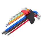 AWTOOLS KLUCZE IMBUSOWE HEX/ 1,5-10,0mm/ 9szt. KOLOR  BLACK LINE